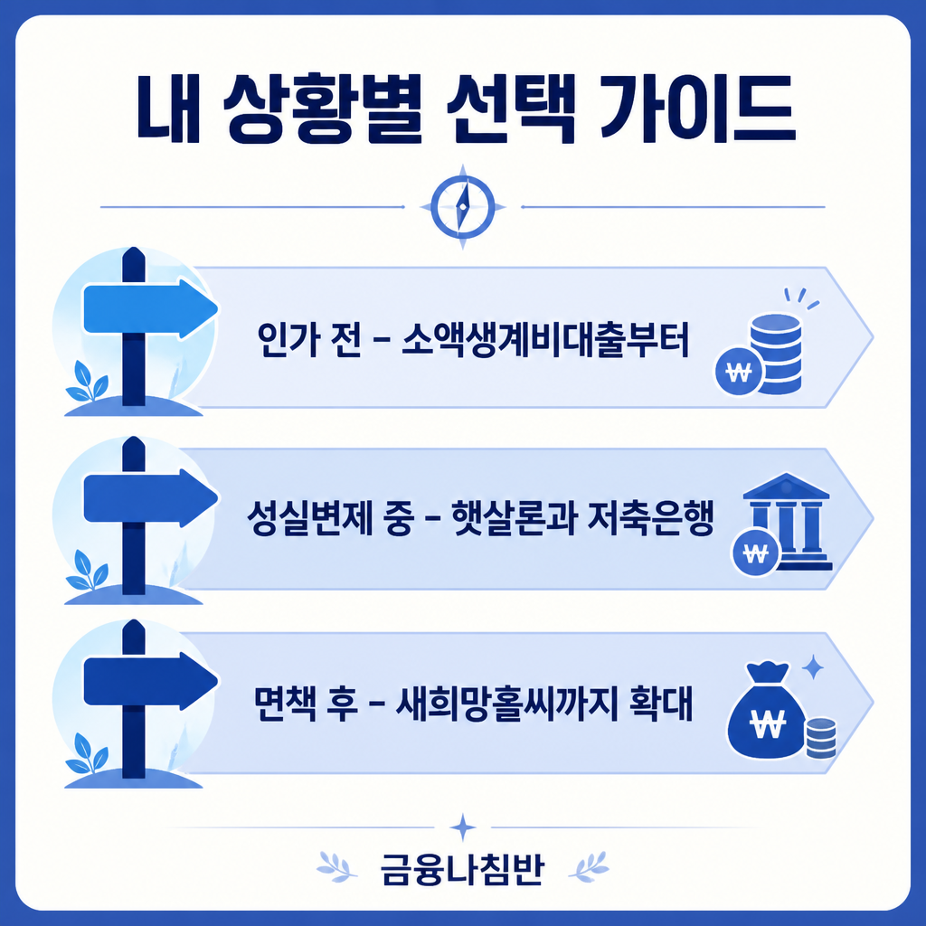 개인회생자 상황별 대출 선택 가이드