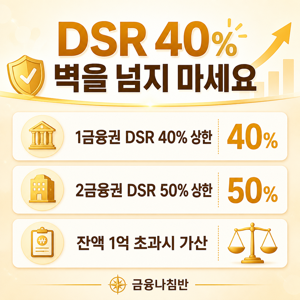 DSR 40% 신용대출 한도