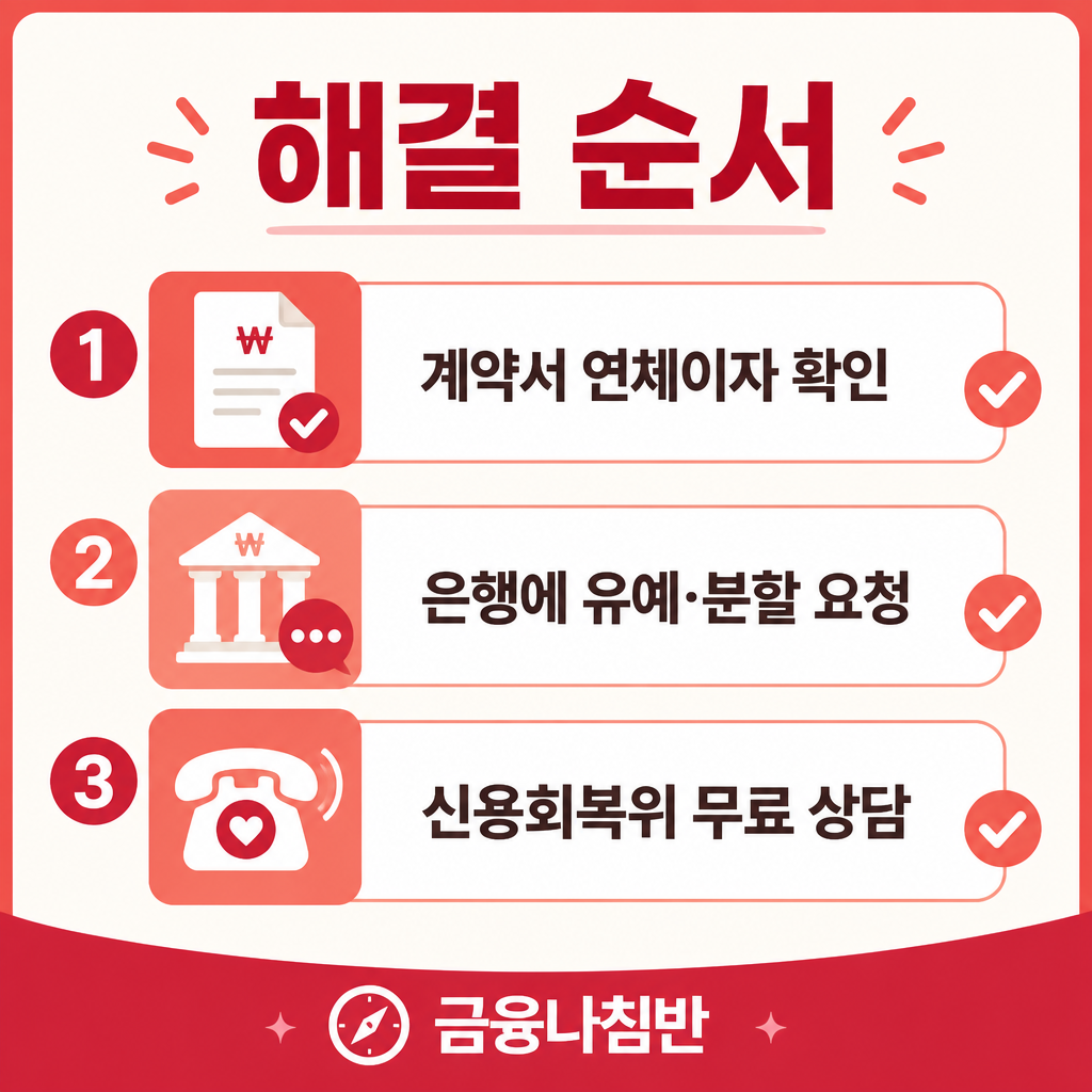 대출 연체 해결 순서