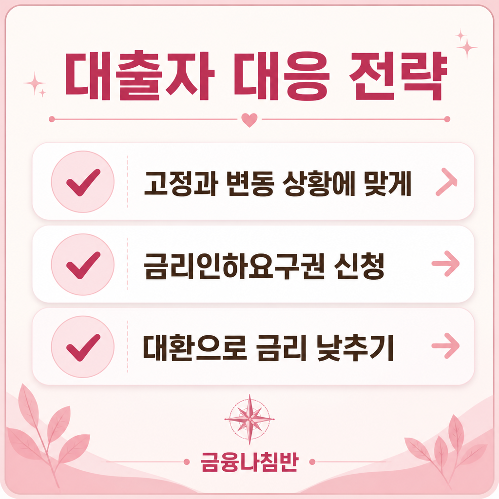 대출자 금리 대응 전략