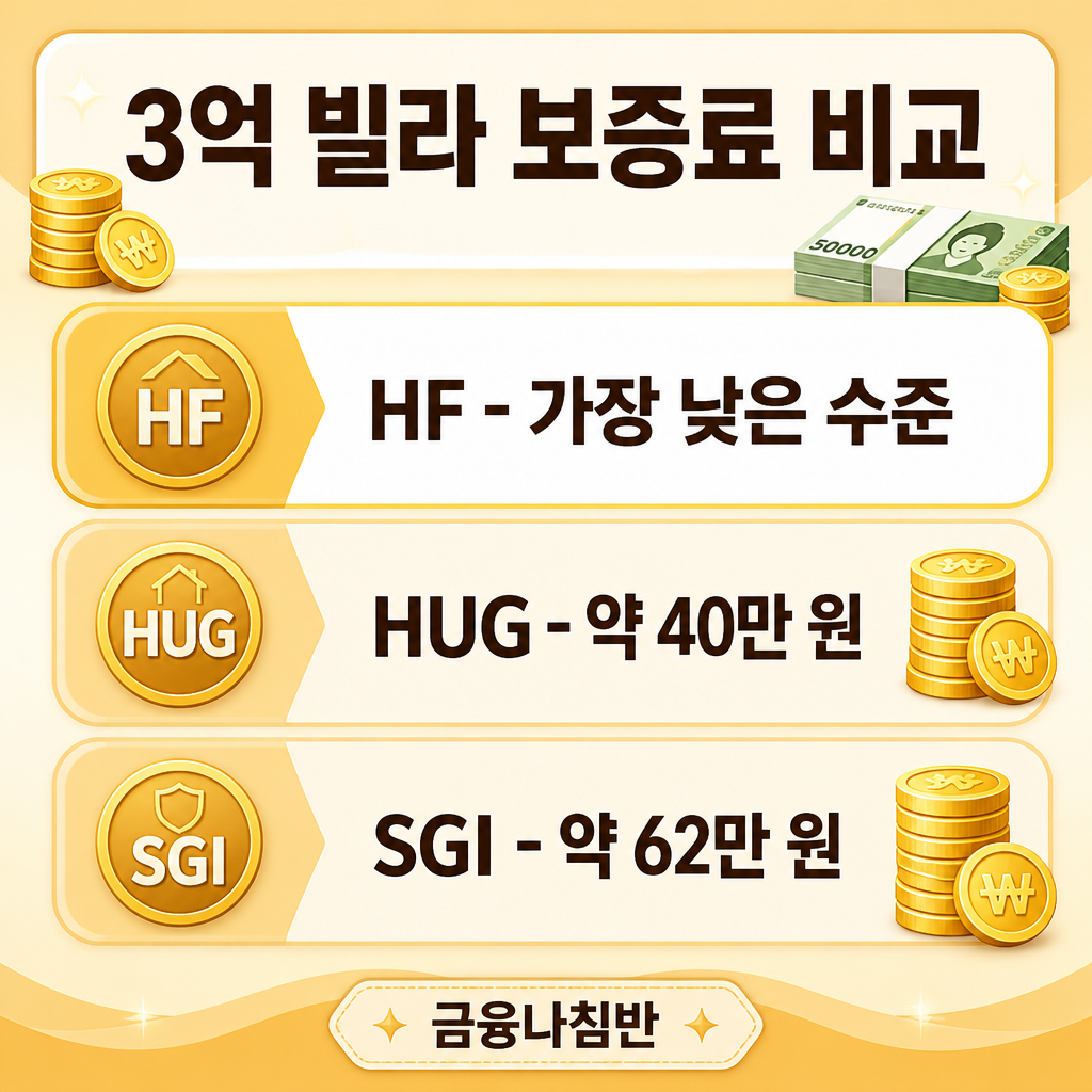 전세보증료 비교