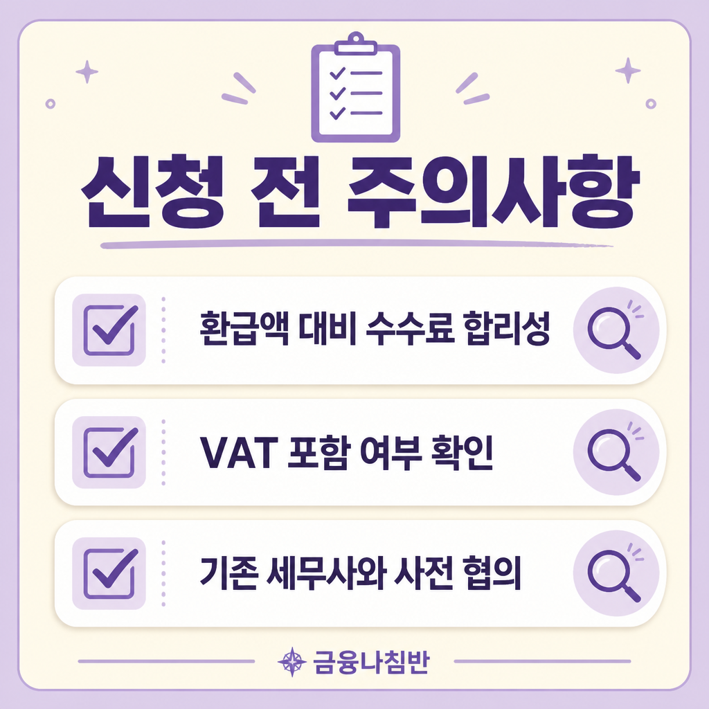 경정청구 신청 전 주의사항