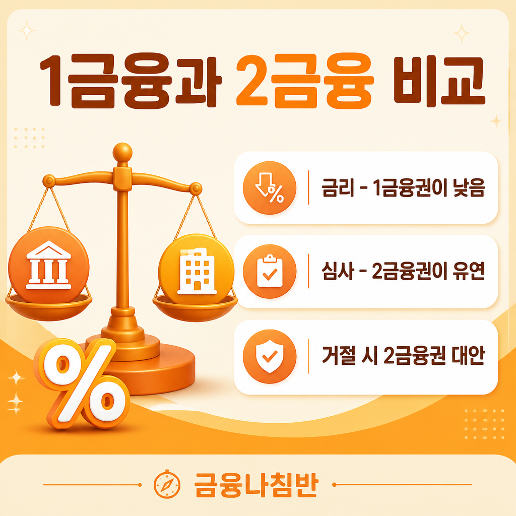 1금융과 2금융 비교