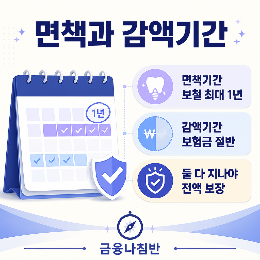 치아보험 면책과 감액기간