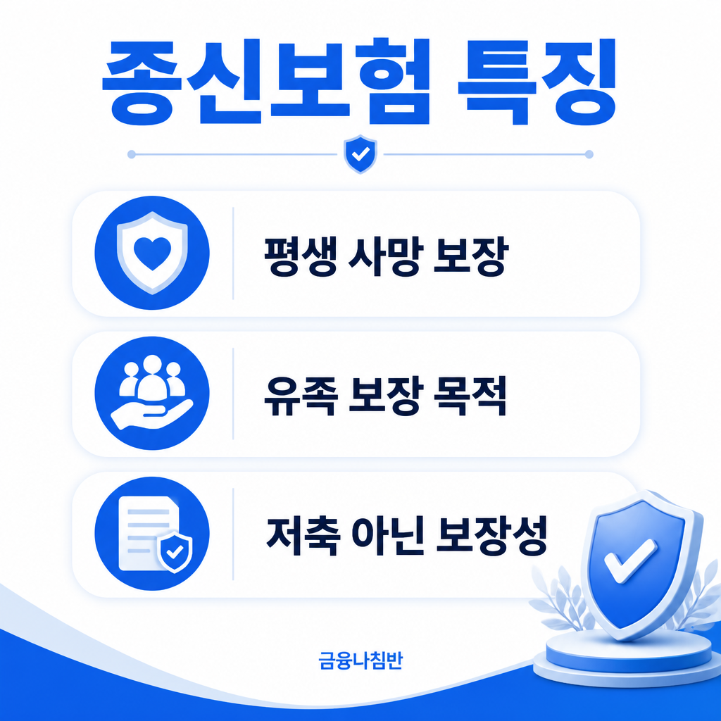 종신보험 특징