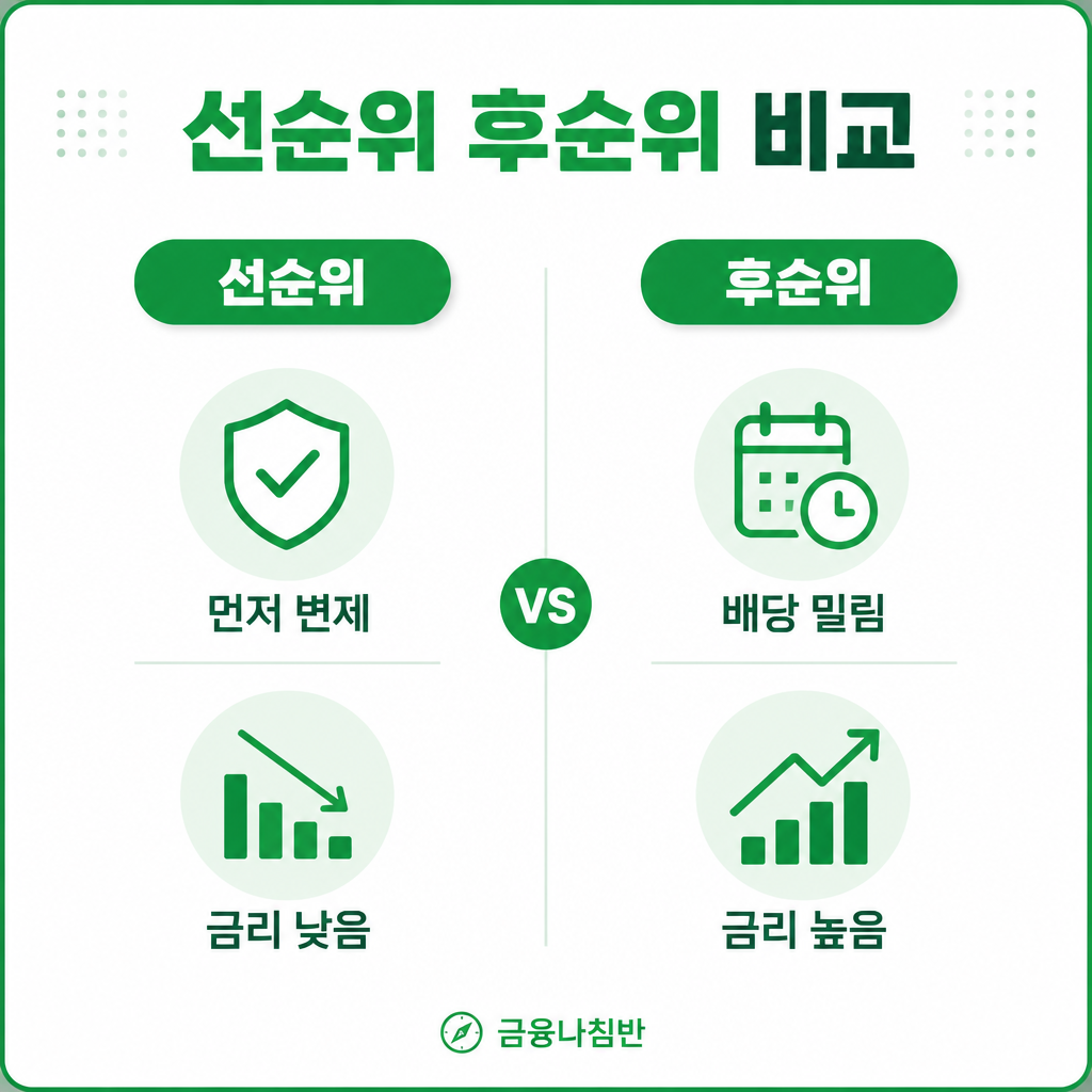 선순위 후순위 비교