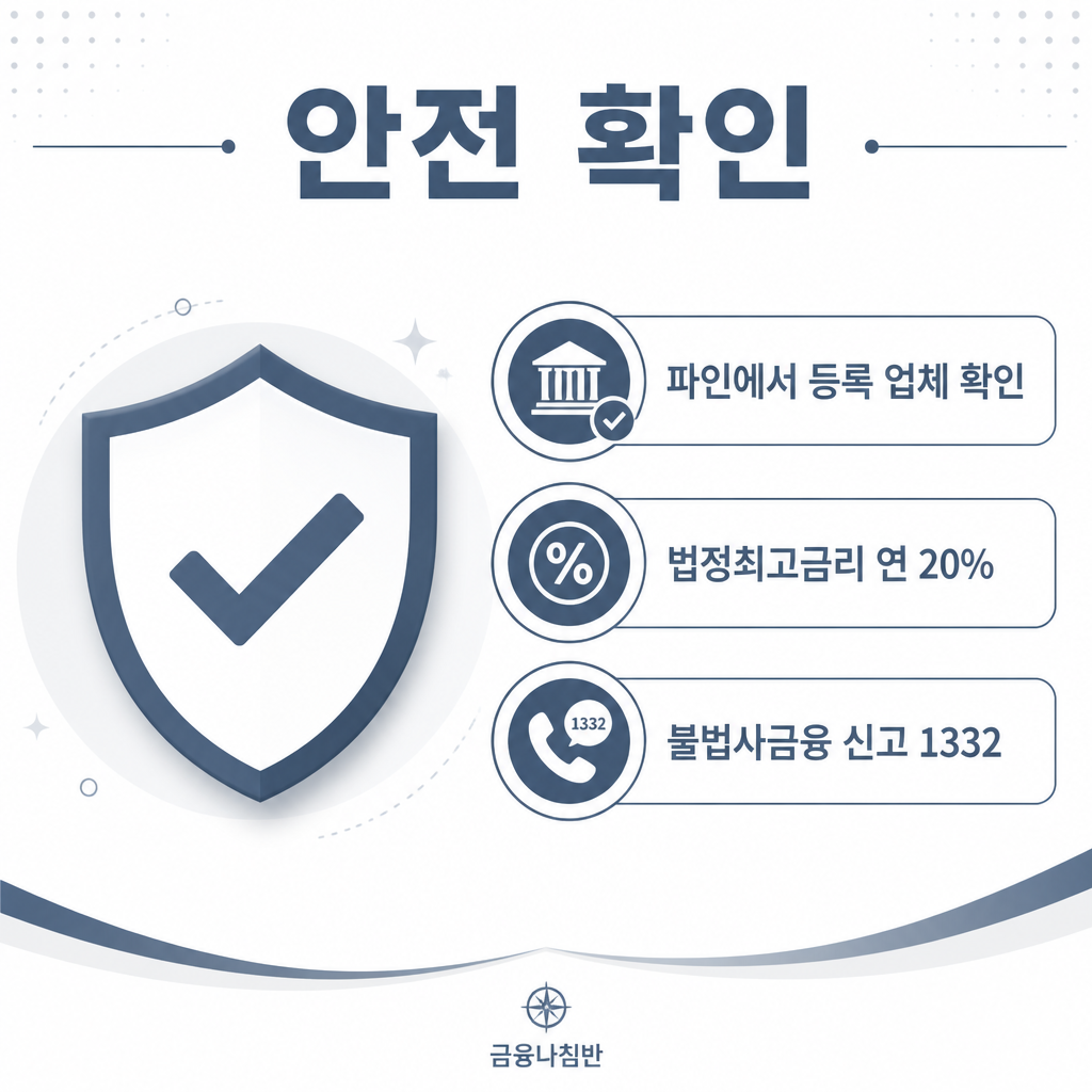 대부업체 대출 안전 확인