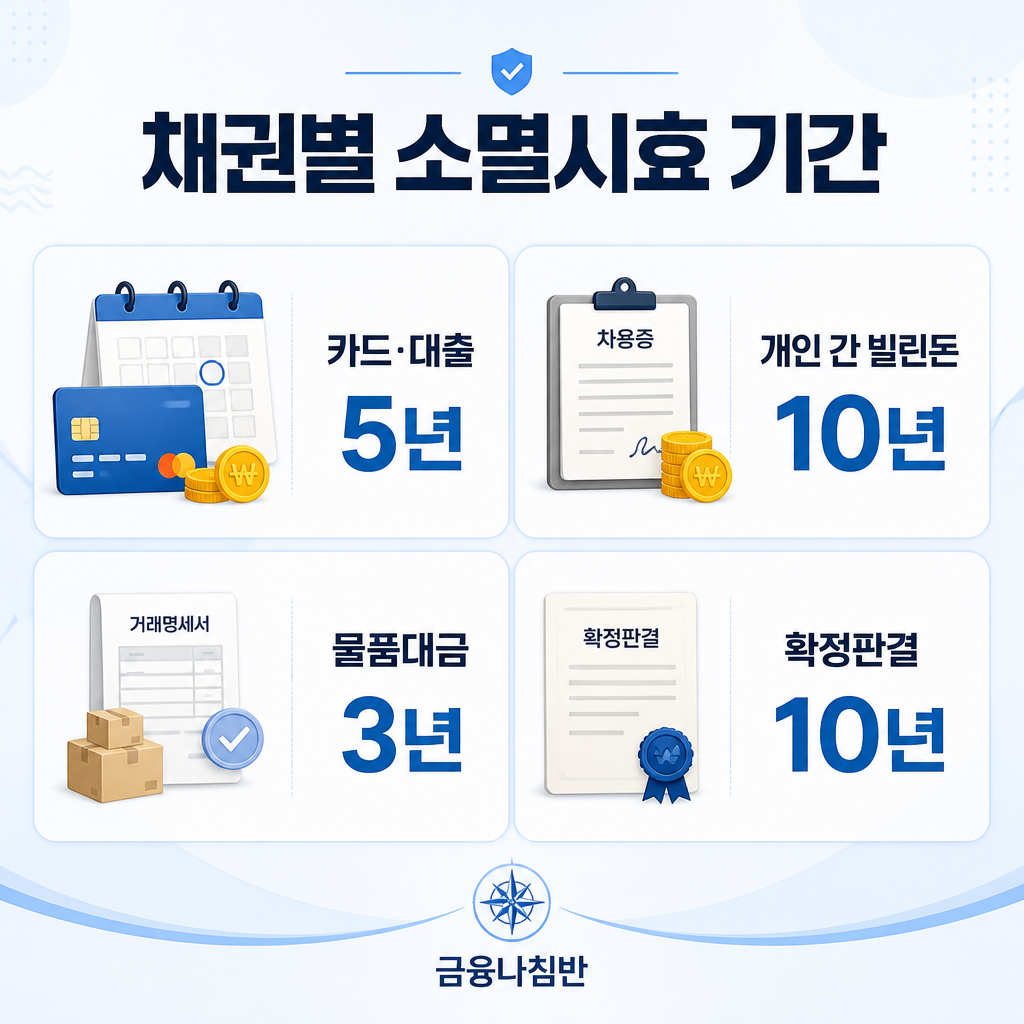 채권별 소멸시효 기간