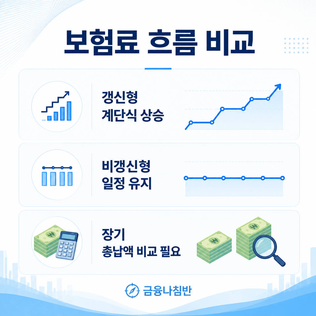 보험료 흐름 비교