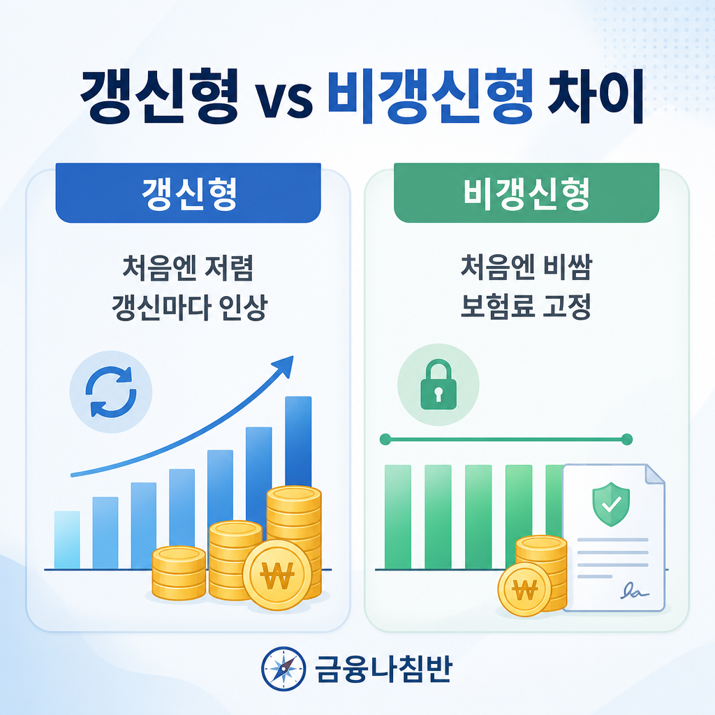갱신형 비갱신형 차이