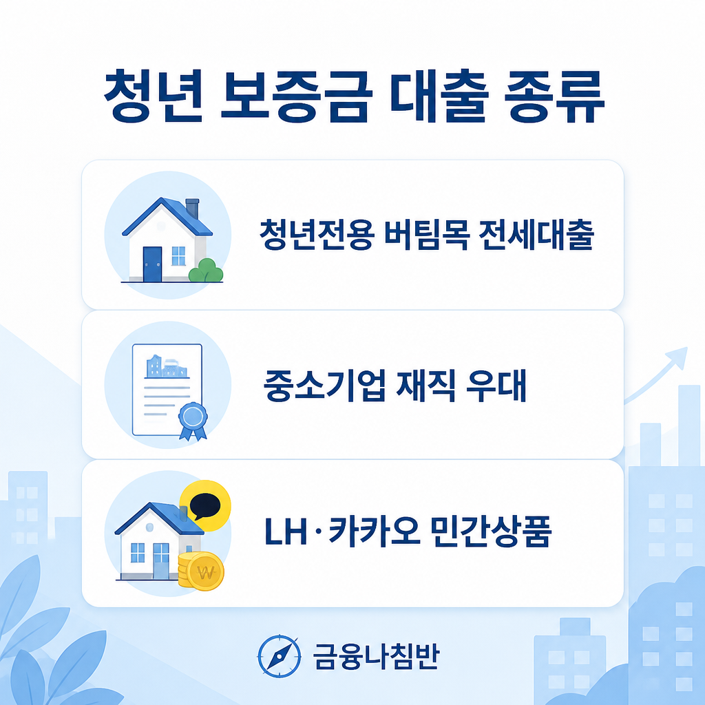 청년 보증금 대출 종류