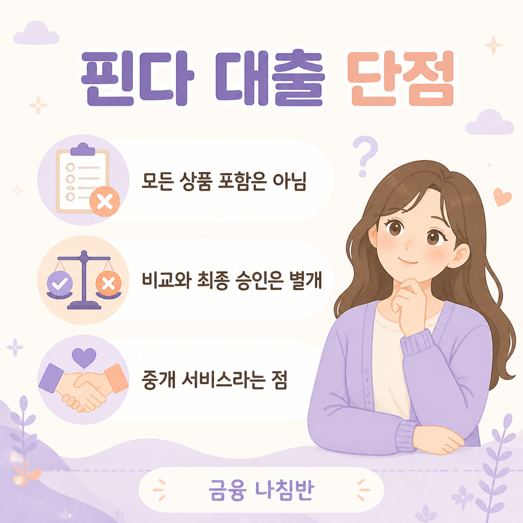 핀다 대출 단점
