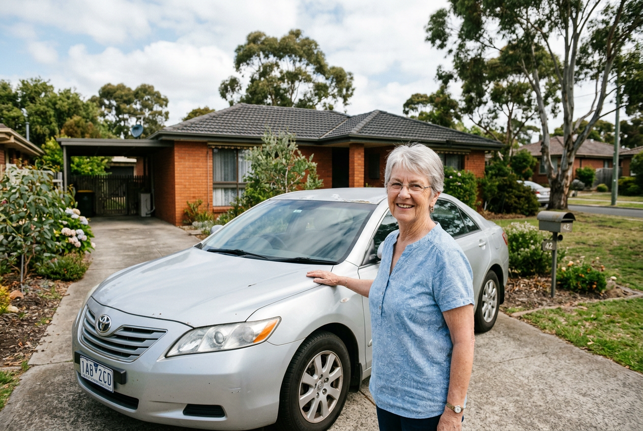 Judy with her 2011 Camry