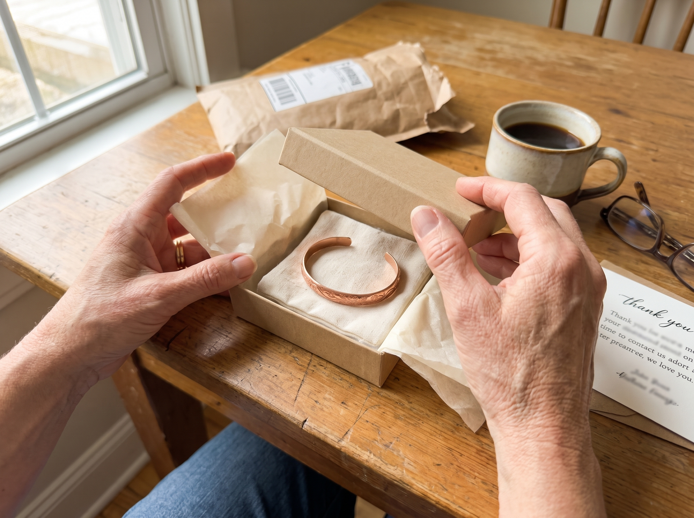 Unboxing a Vera's Copper cuff