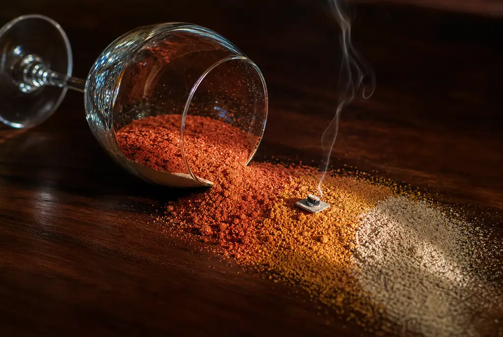 Self-extinguishing candle