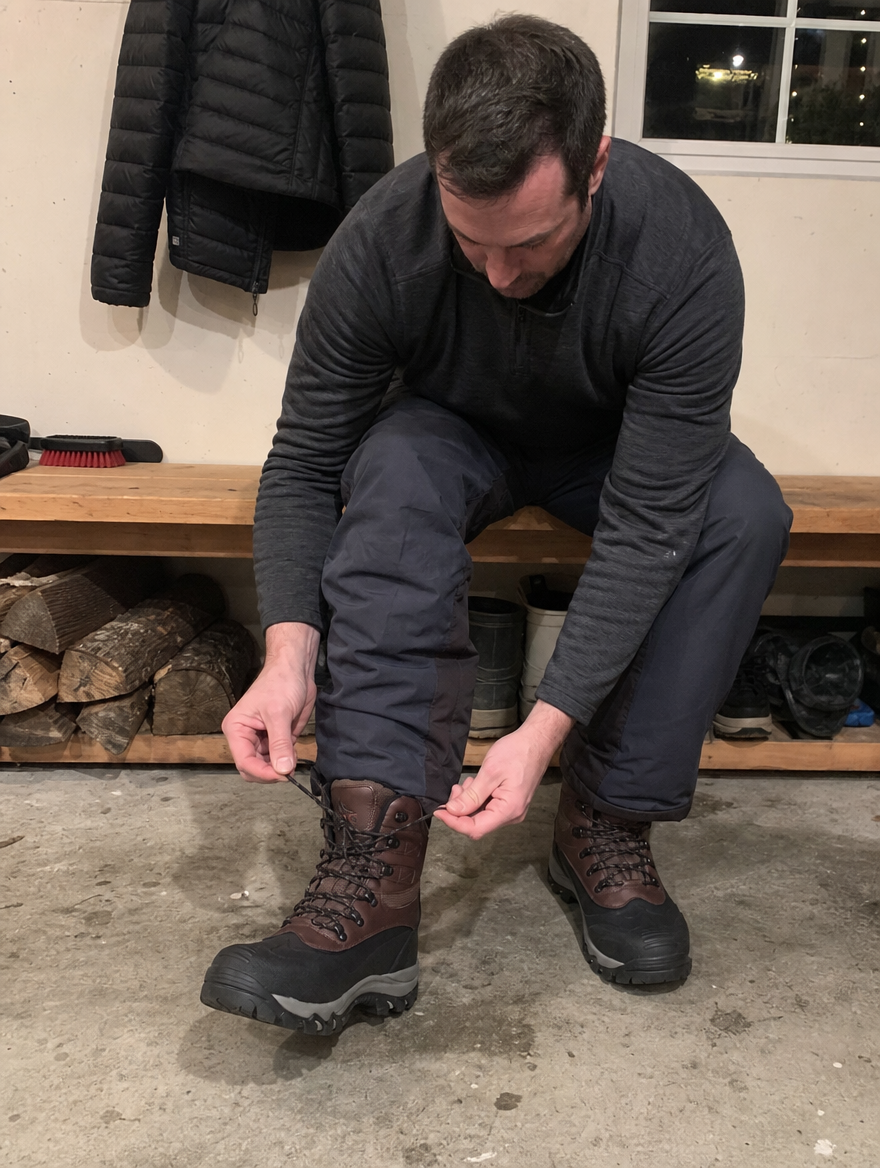 SolVault™ IceTrek Men's Waterproof Snow Boots