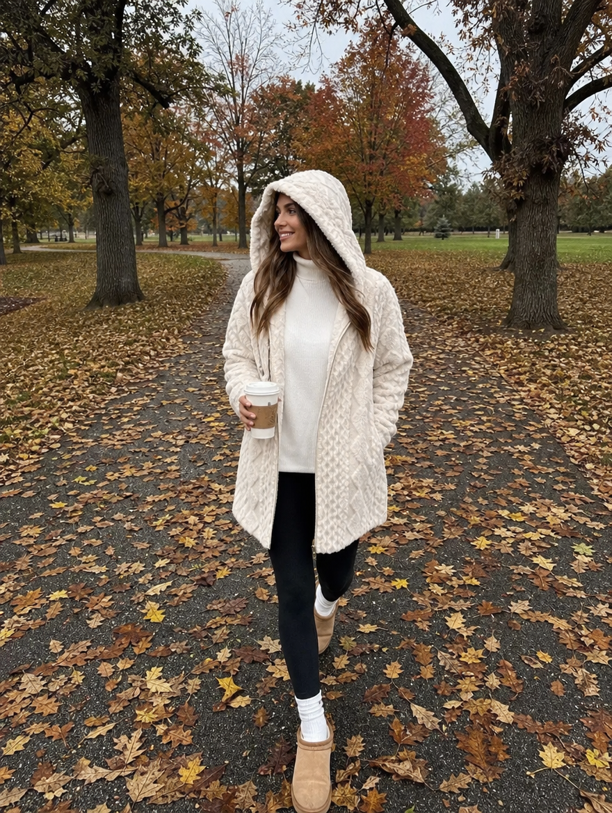 SolVault™ CloudHug Sherpa Hooded Cardigan