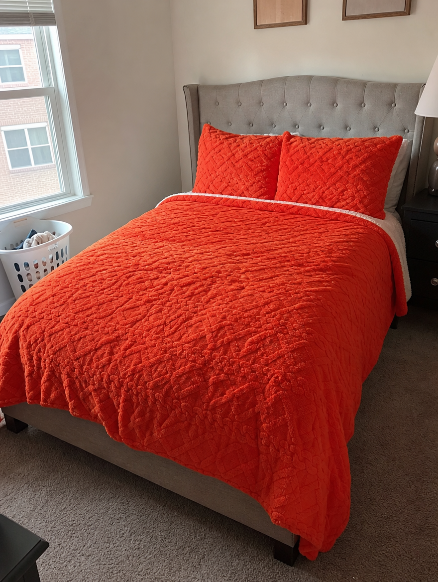 SolVault™ VelvetNest Milk Velvet Comforter Set