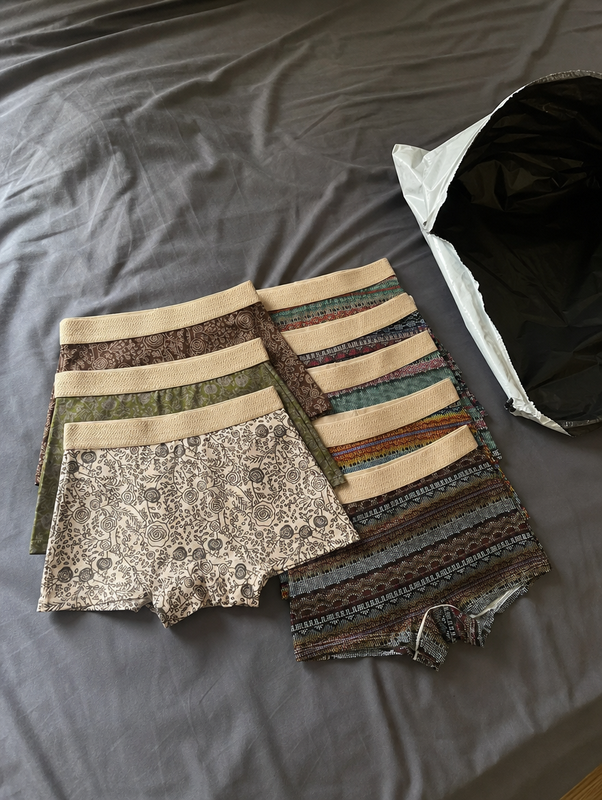 SolVault™ Bloom Cotton Boyshorts 8-Pack