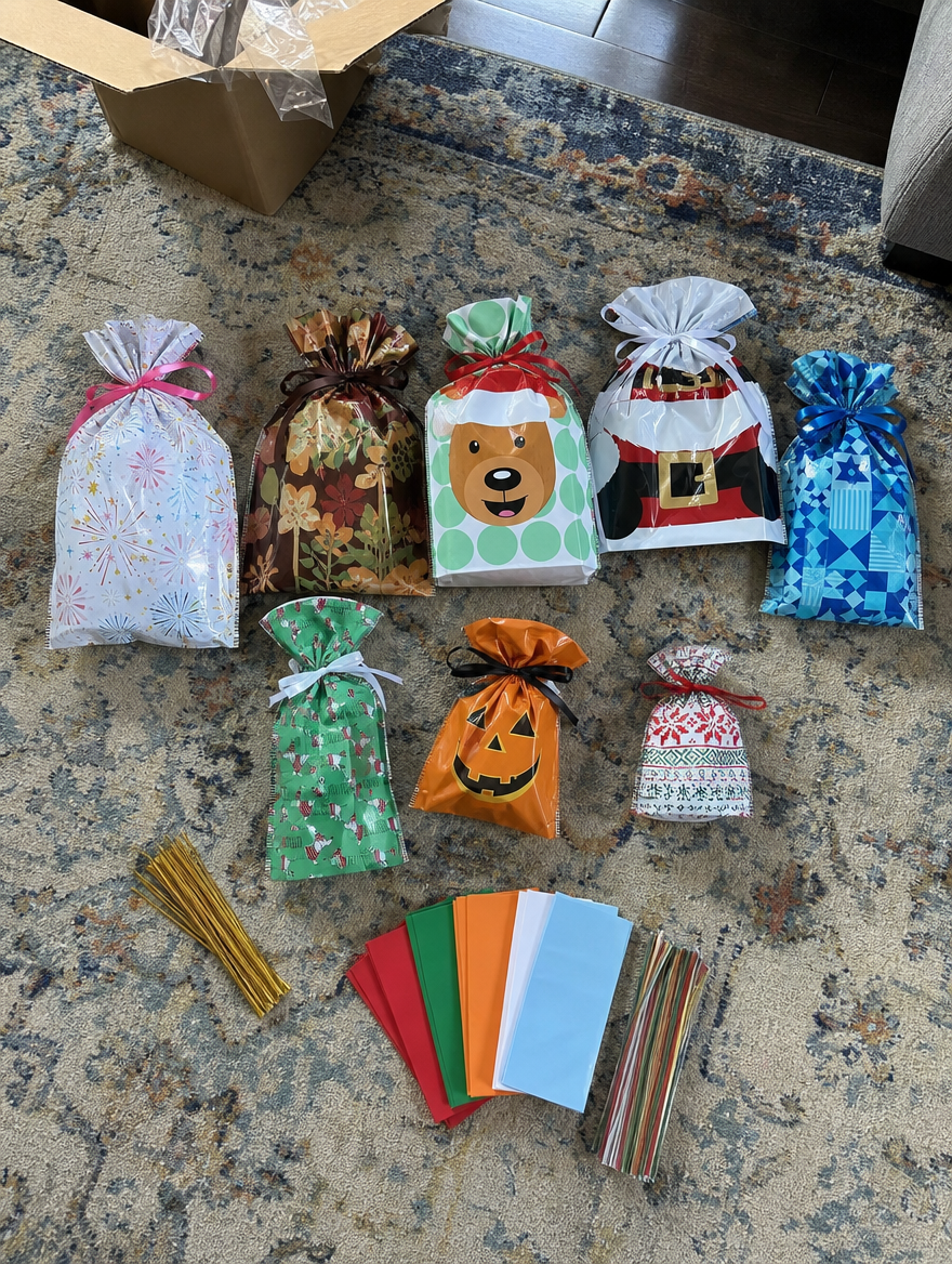 SolVault™ WrapEasy 100-Piece Gift Bag Set