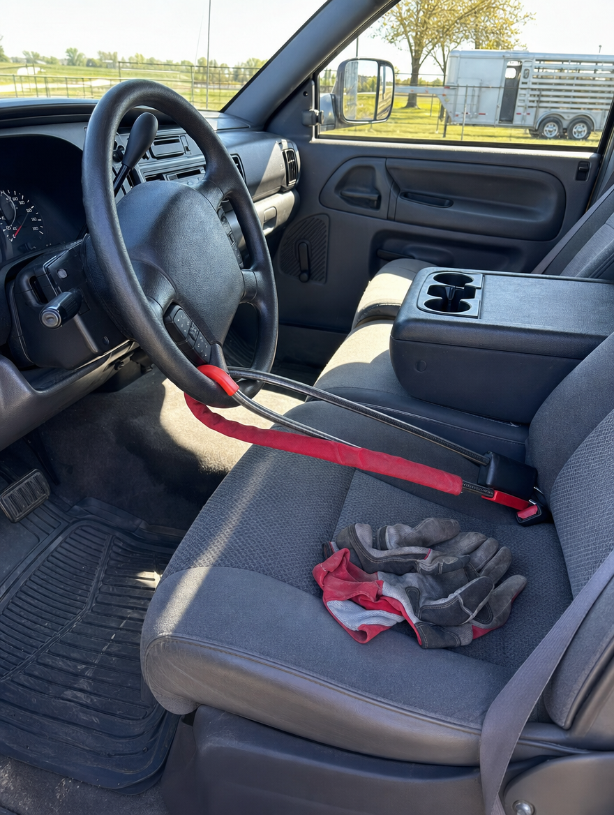 SolVault™ SteerLock Steering Wheel & Seatbelt Lock