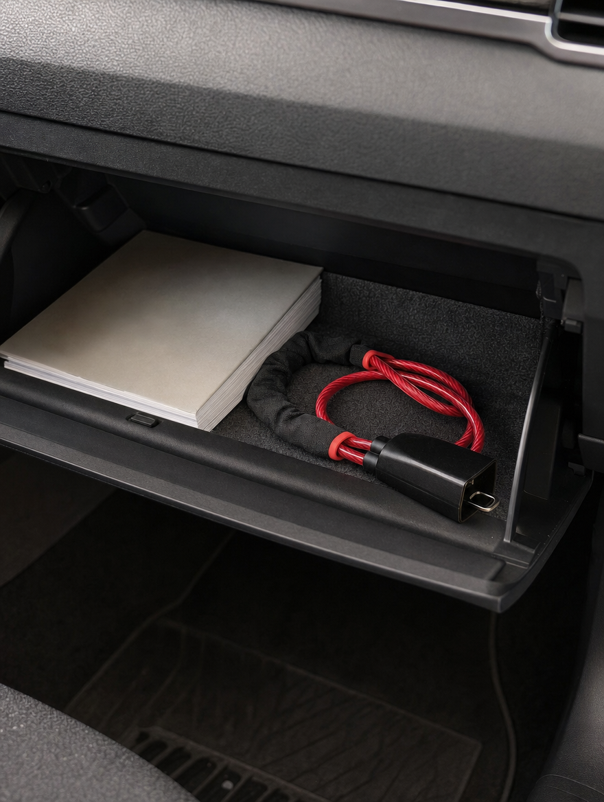 SolVault™ SteerLock Steering Wheel & Seatbelt Lock