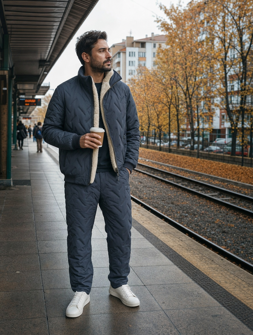 SolVault™ FrostGuard Men's Quilted 2-Piece Winter Set