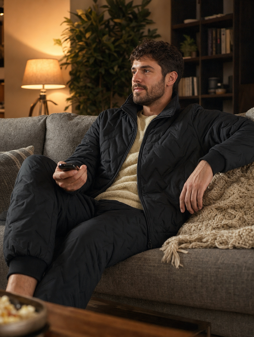 SolVault™ FrostGuard Men's Quilted 2-Piece Winter Set