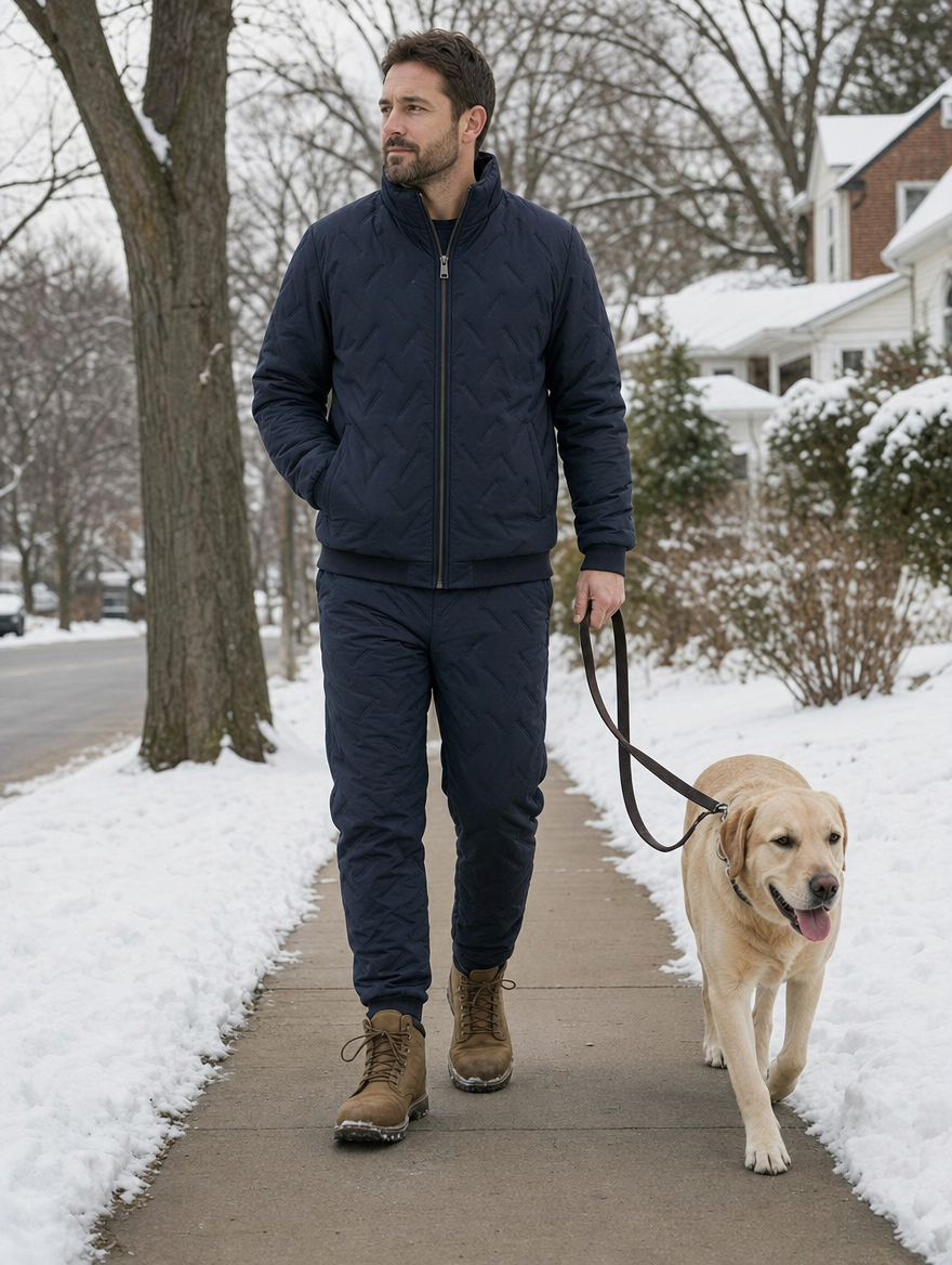 SolVault™ FrostGuard Men's Quilted 2-Piece Winter Set