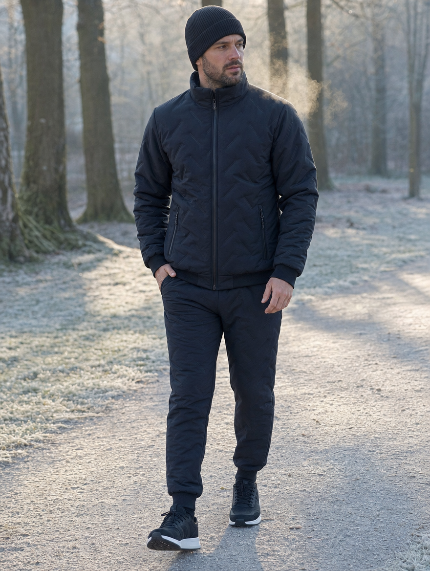 SolVault™ FrostGuard Men's Quilted 2-Piece Winter Set