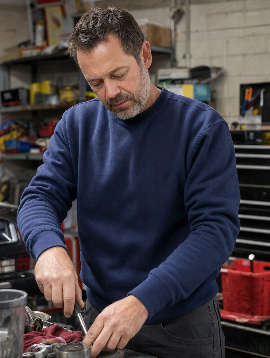 SolVault™ CozyCrew Men's Fleece-Lined Crewneck (3-Pack)