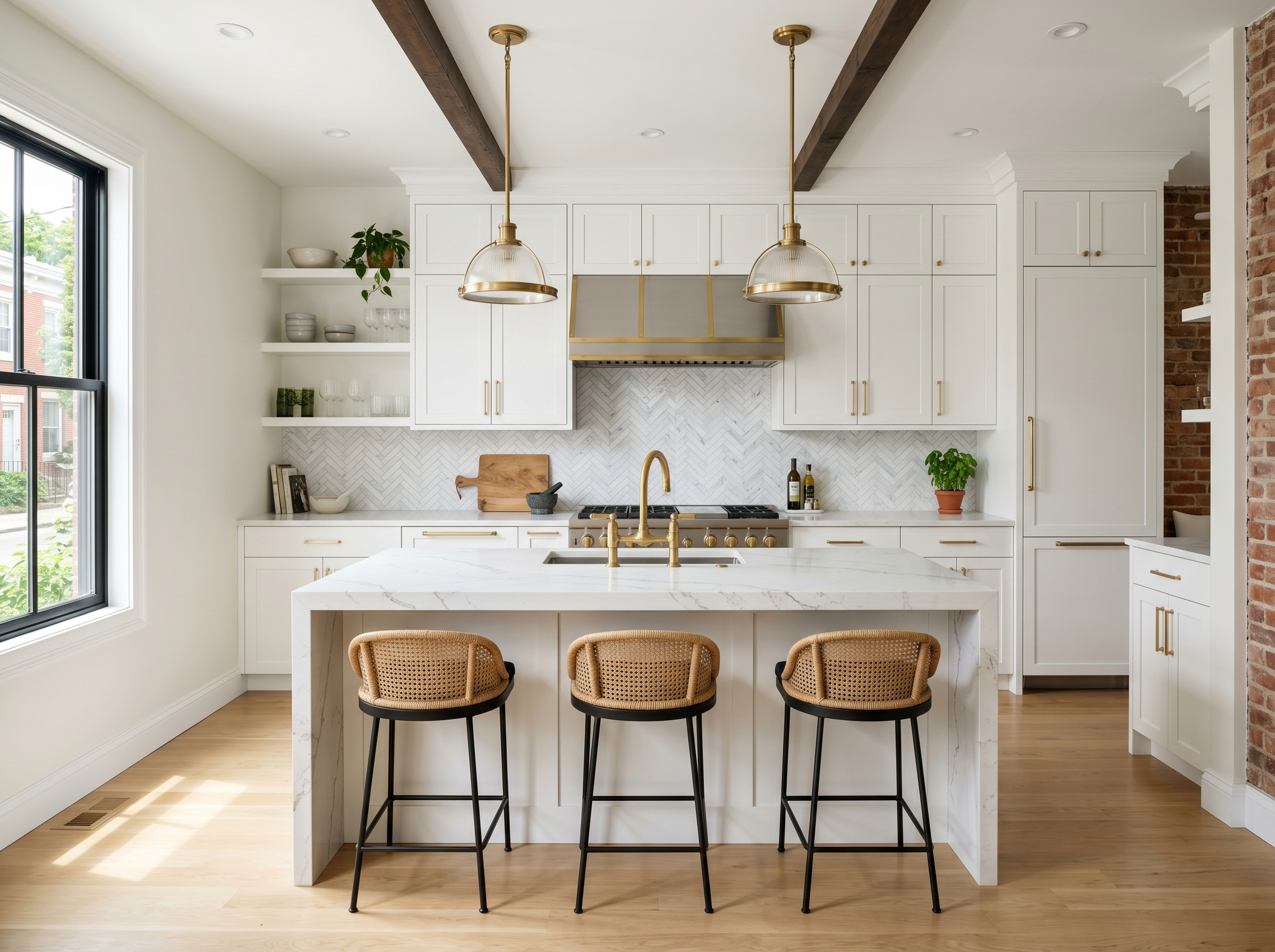 Renovated luxury kitchen after