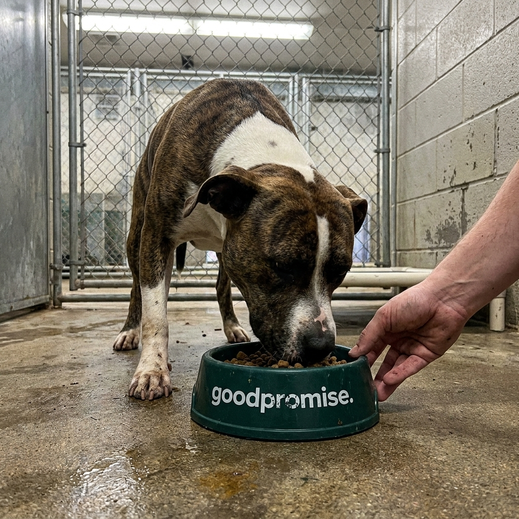 The dog you fed. In photos, two days later