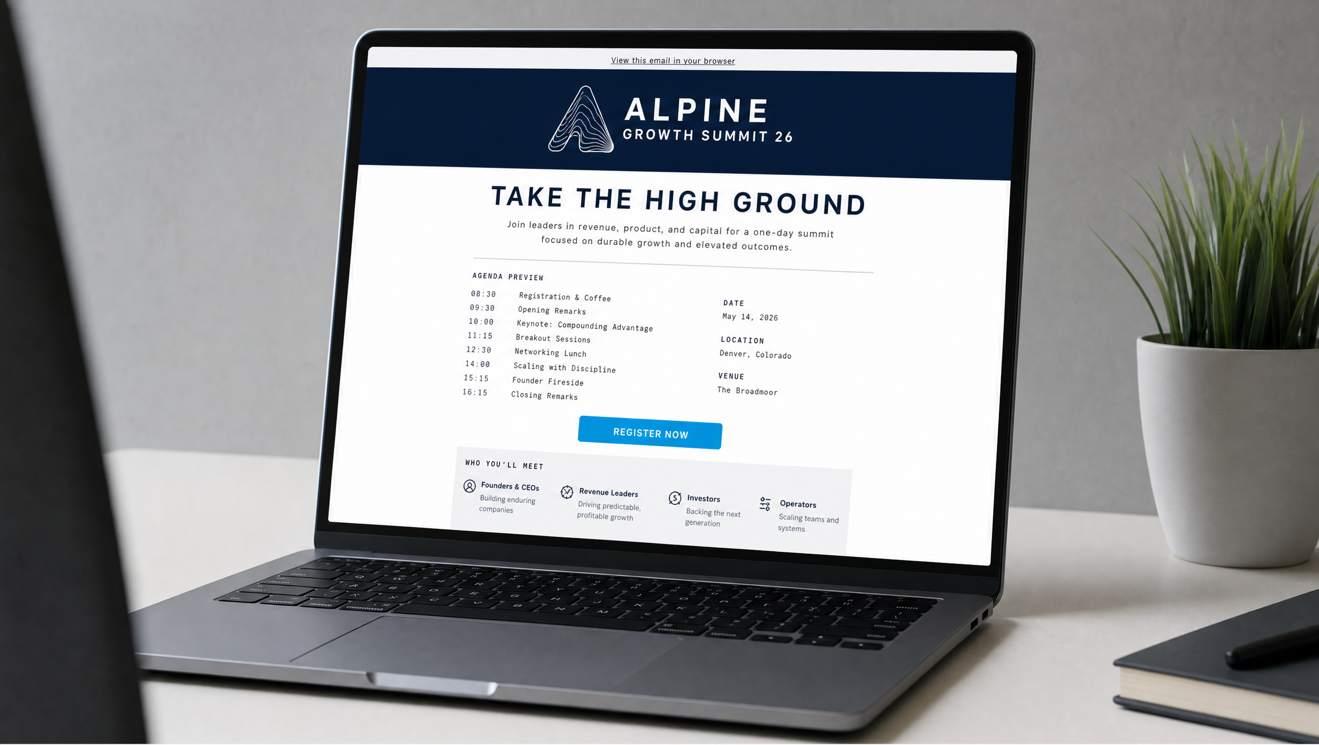 Alpine email newsletter
