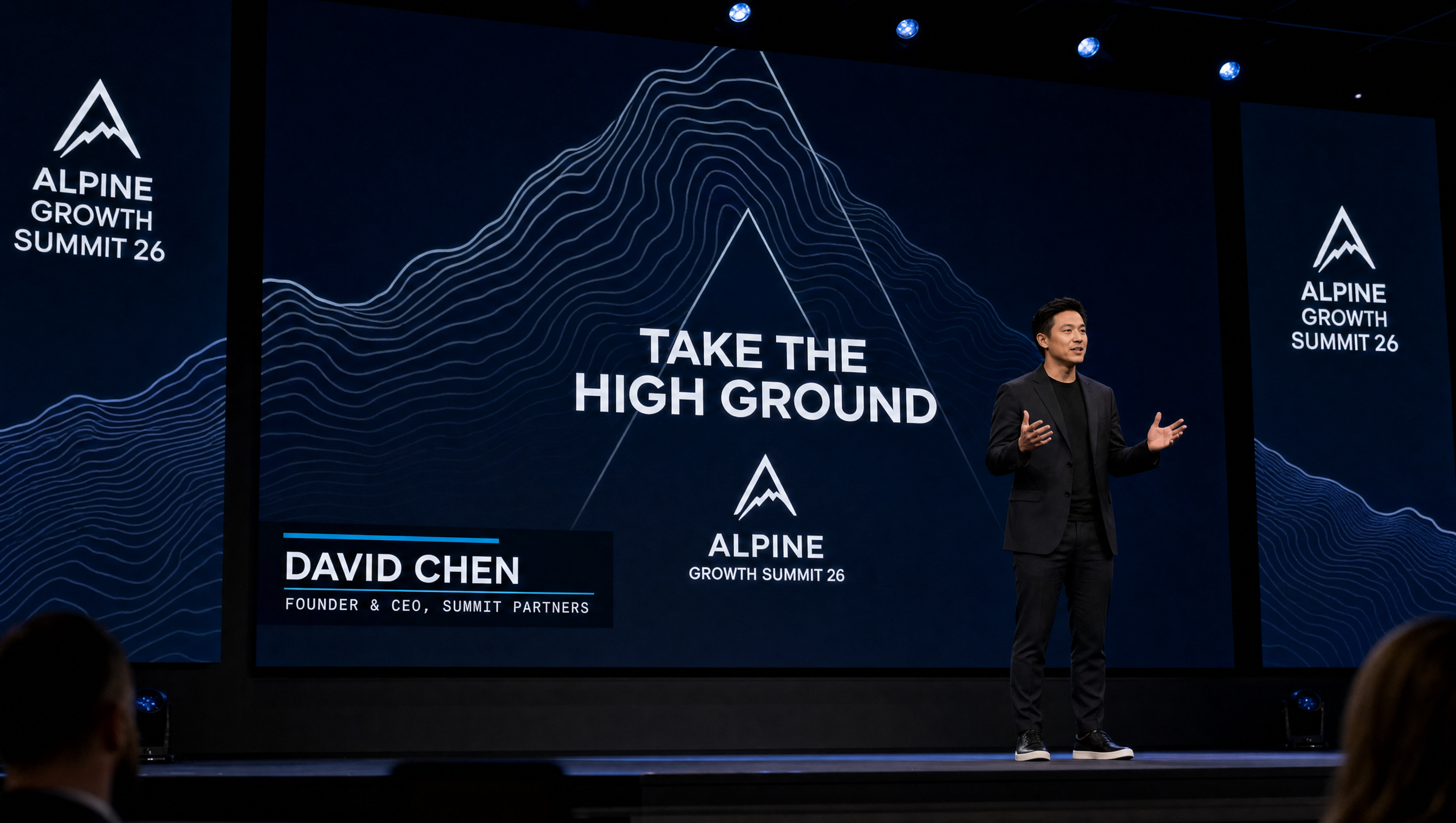 Alpine main-stage broadcast LED graphics