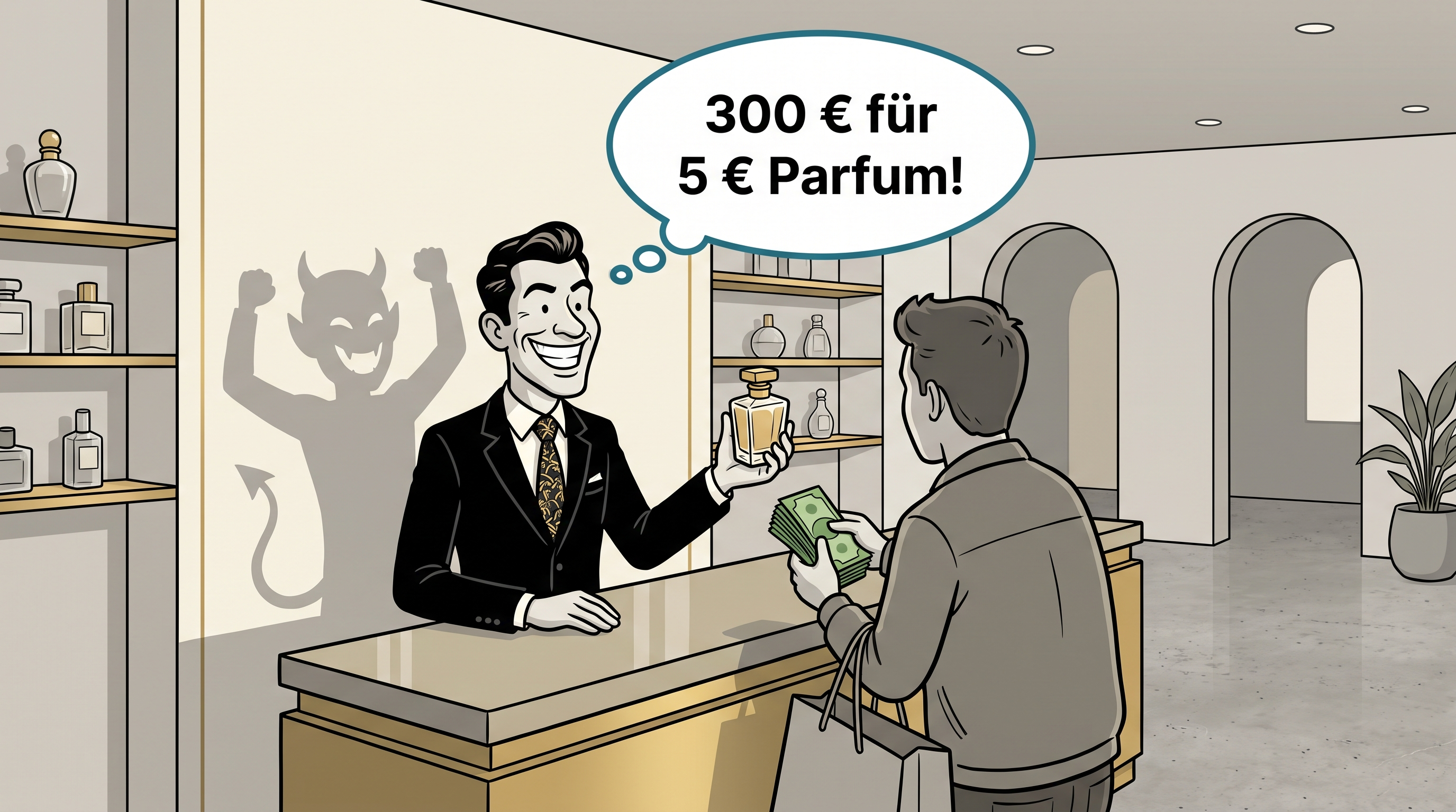 Du zahlst den Duft, nicht die Marke