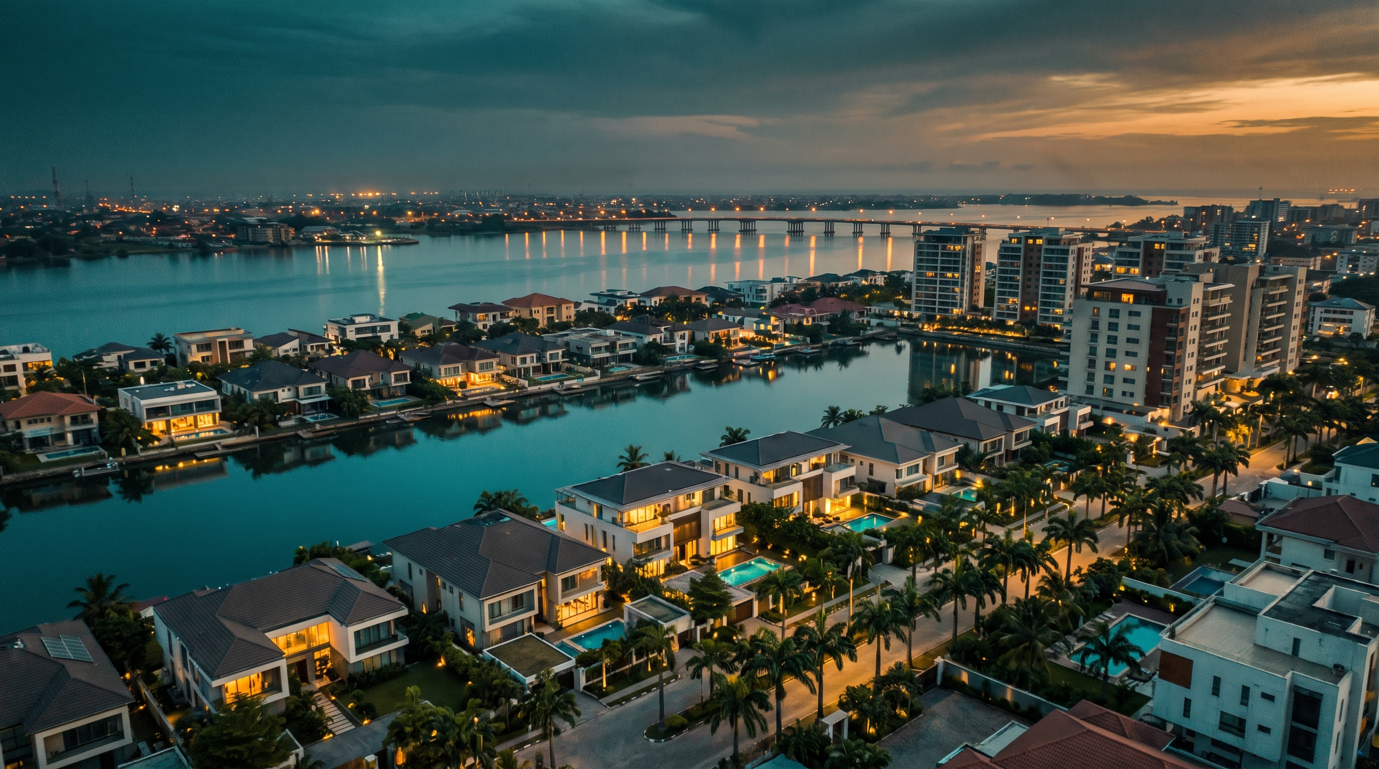 Lagos at blue hour