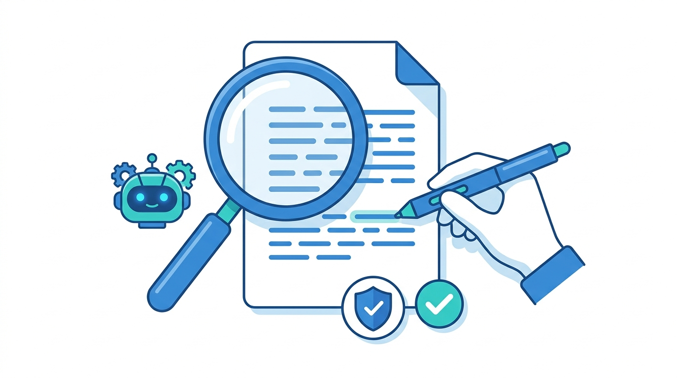 AI content detection and human editing for marketing content