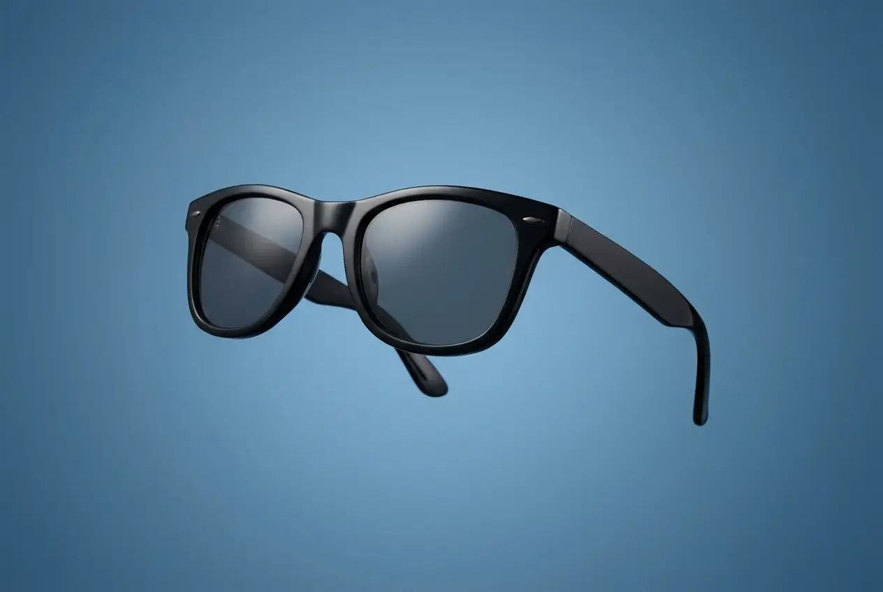Classic black UV-block sunglasses