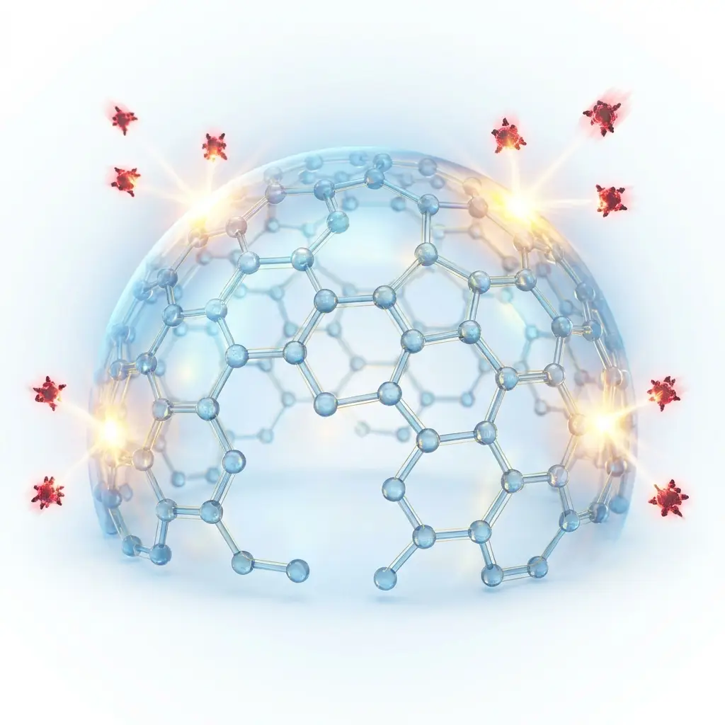 Molecular antioxidant shield protecting against reactive oxygen species