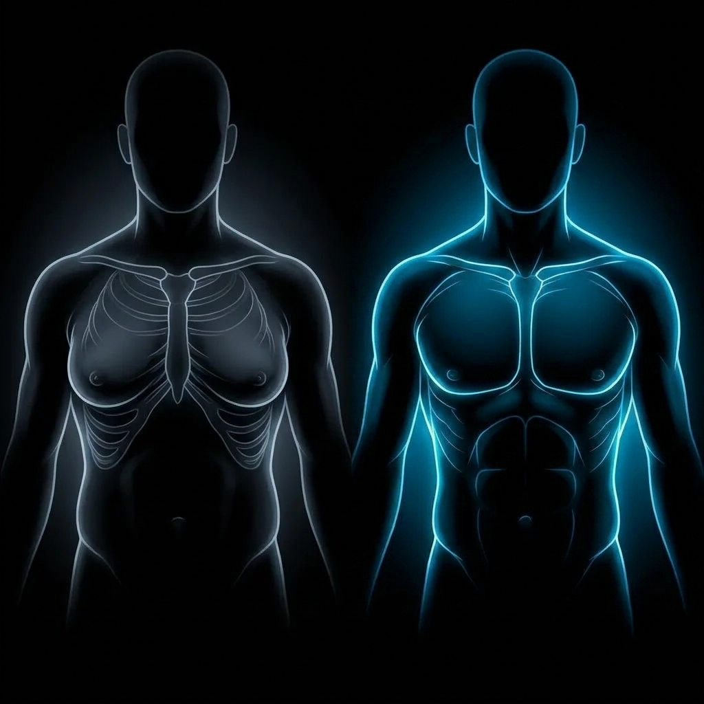 Chest comparison: soft puffy chest versus firm flat chest