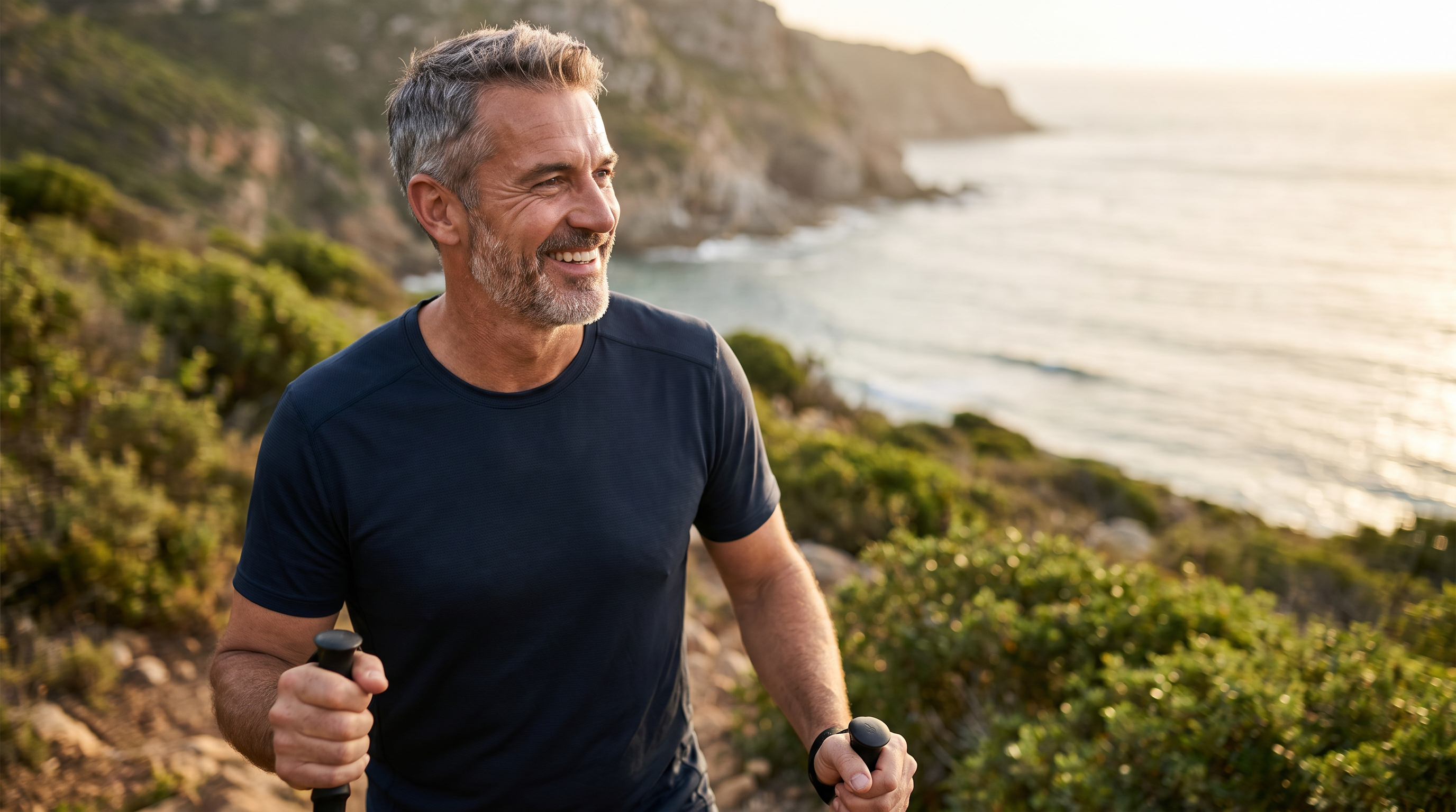 Active older man feeling capable again