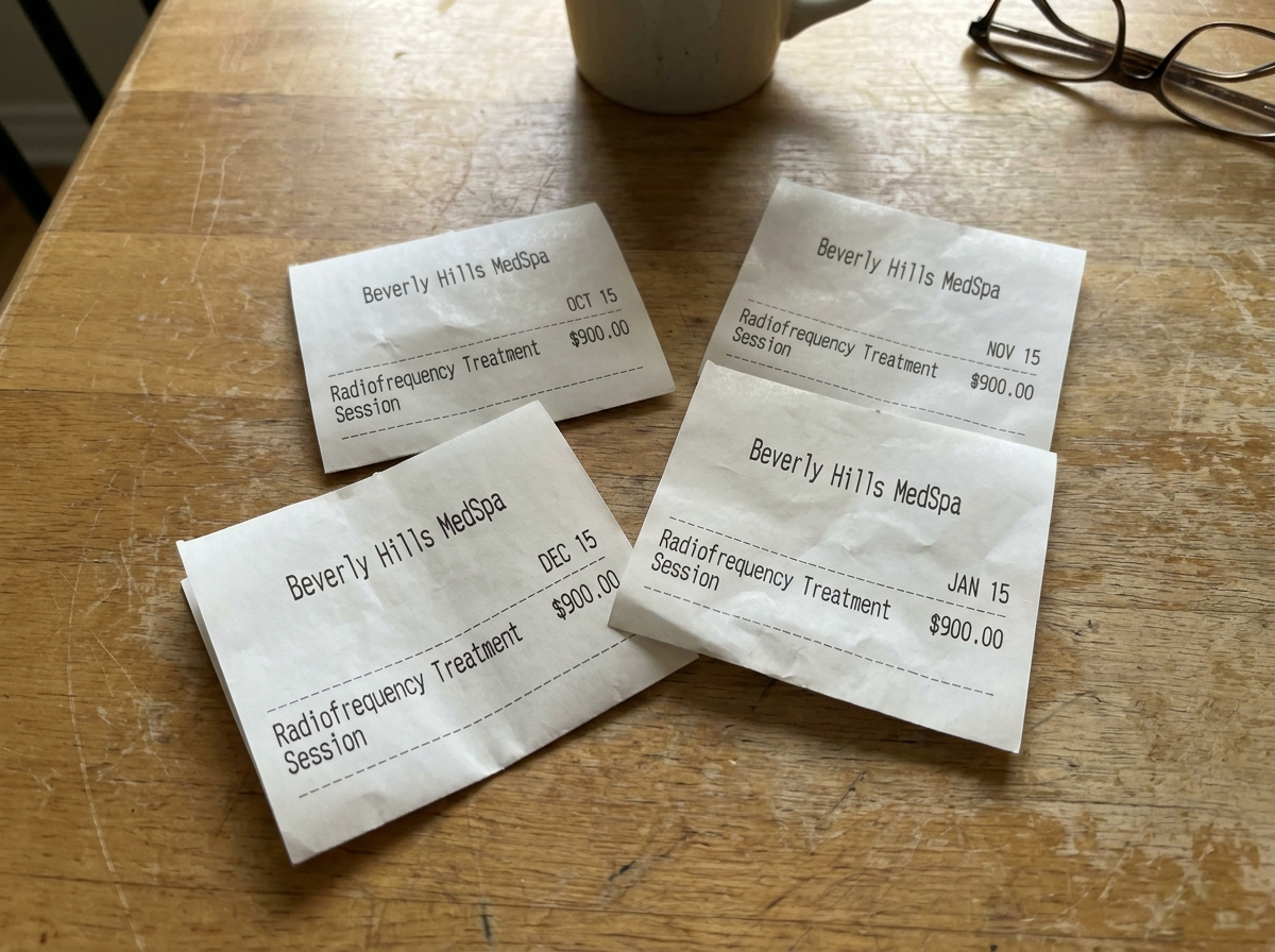 $3,600 in receipts