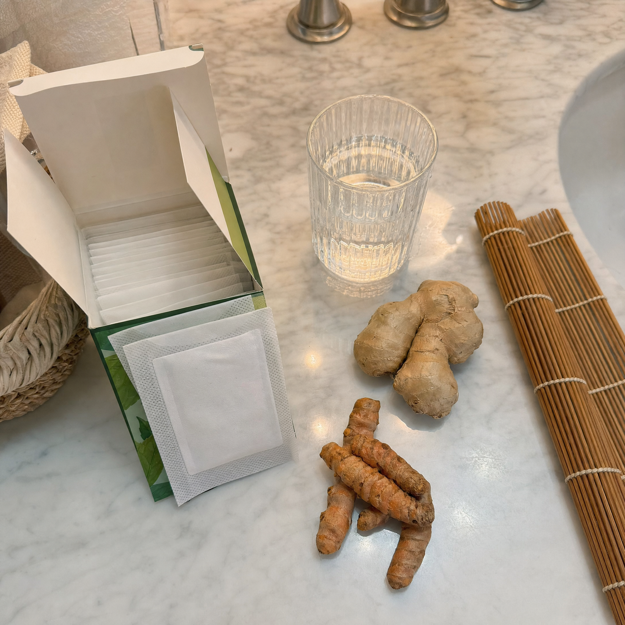 Ginger turmeric bamboo vinegar tourmaline ingredients