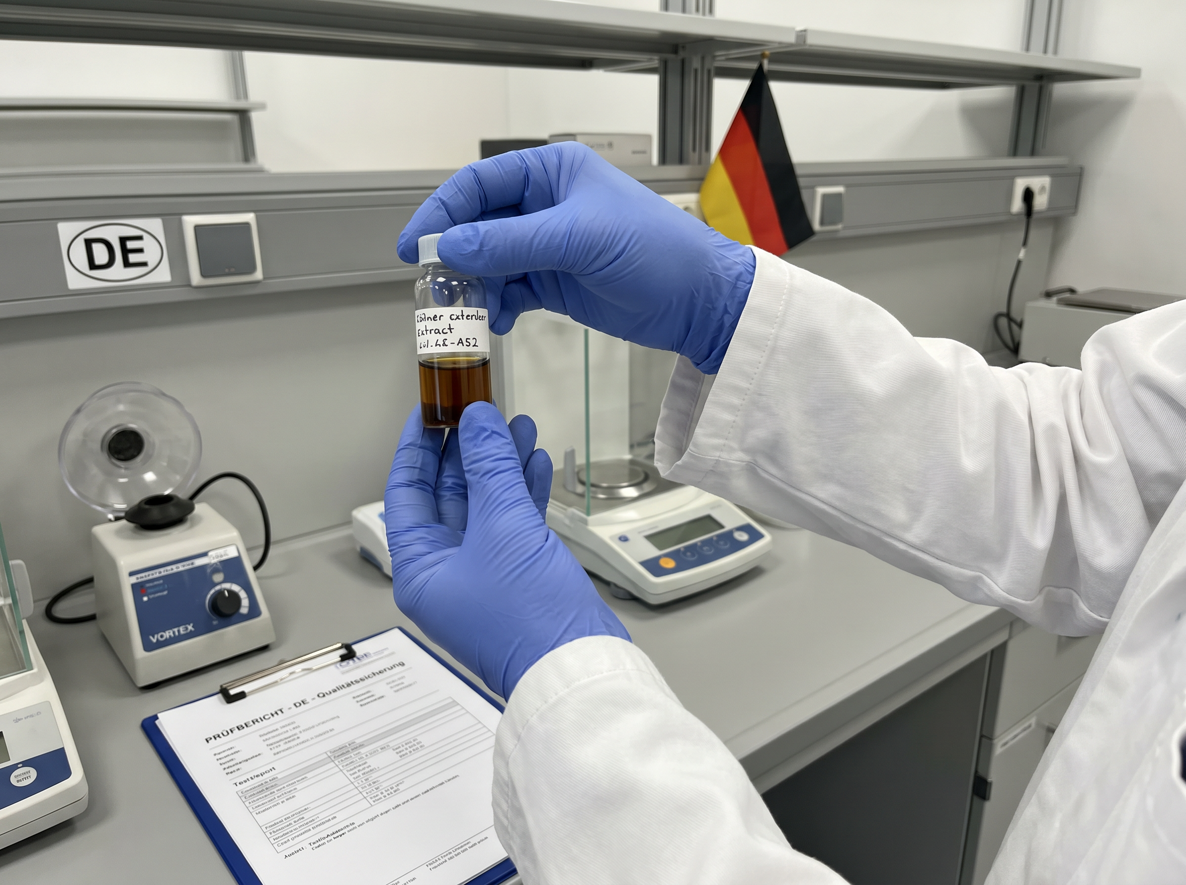 Laborumgebung: Qualitätsprüfung von Ceylon-Zimt-Extrakt