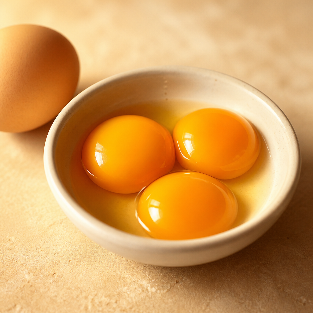 Egg yolks — natural source of vitamin D