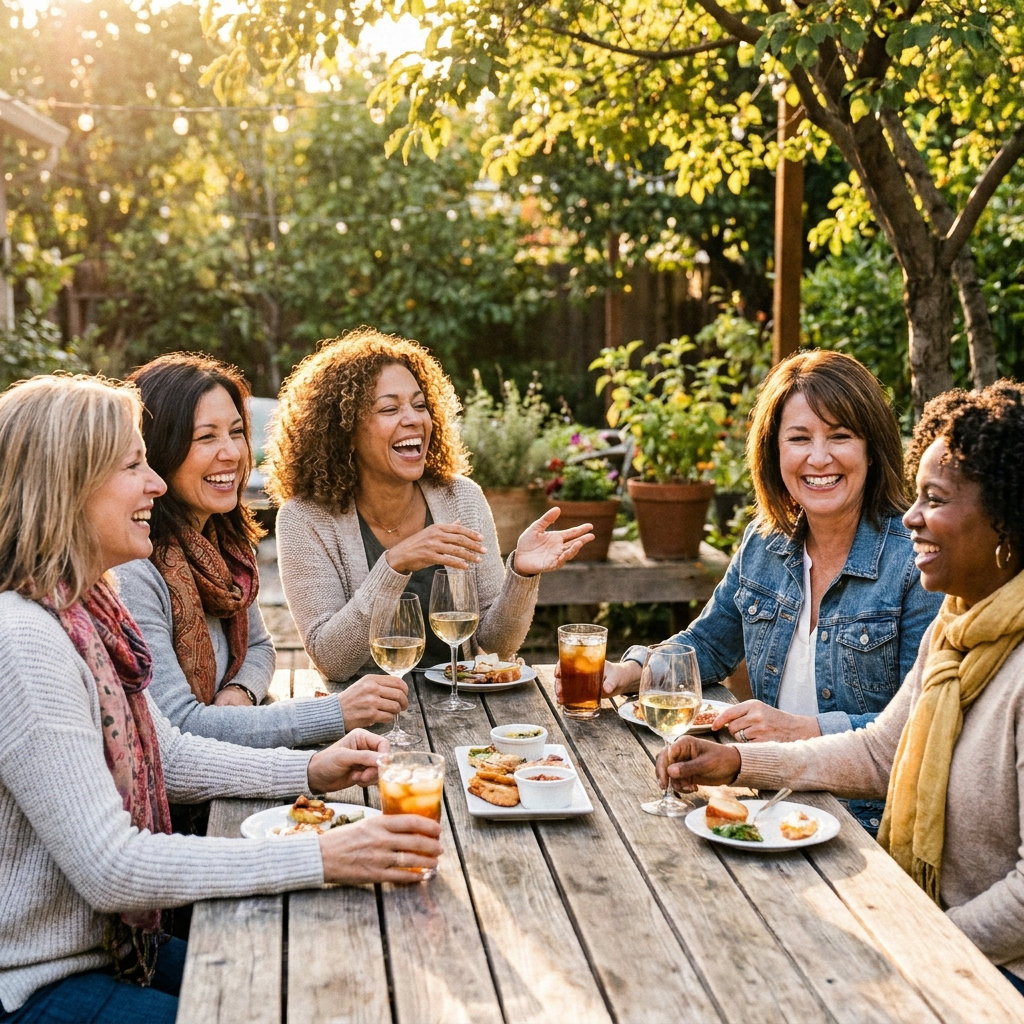 Happy women enjoying life migraine-free
