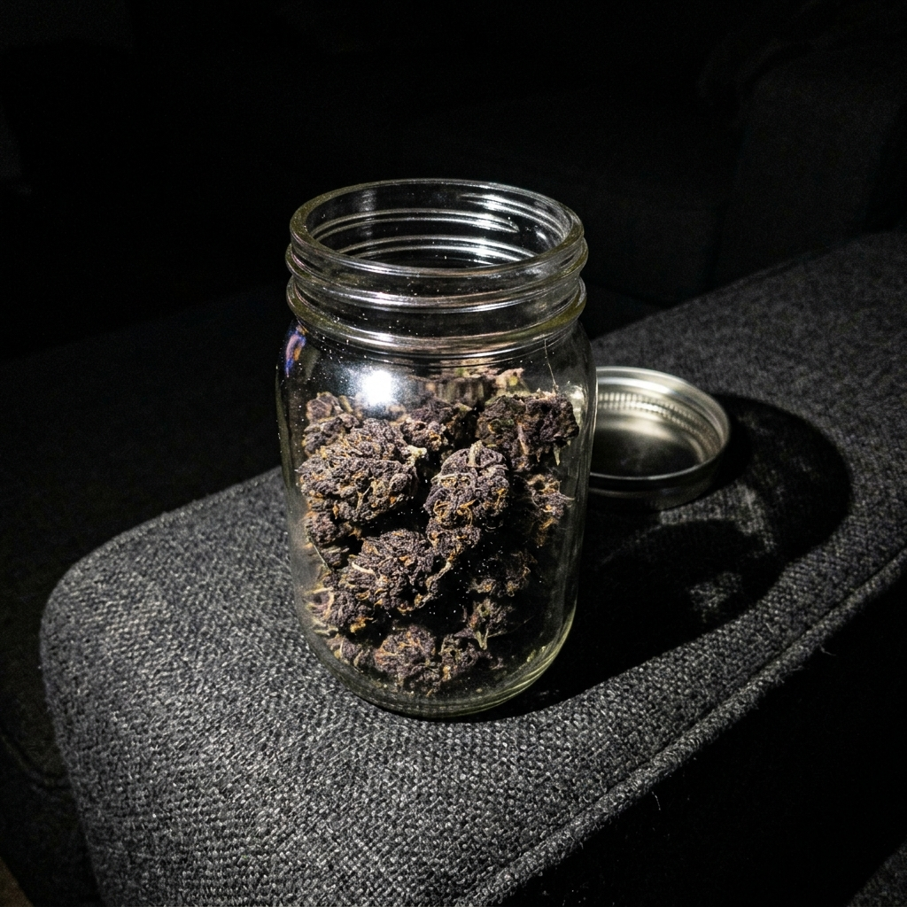 Jar open on the couch