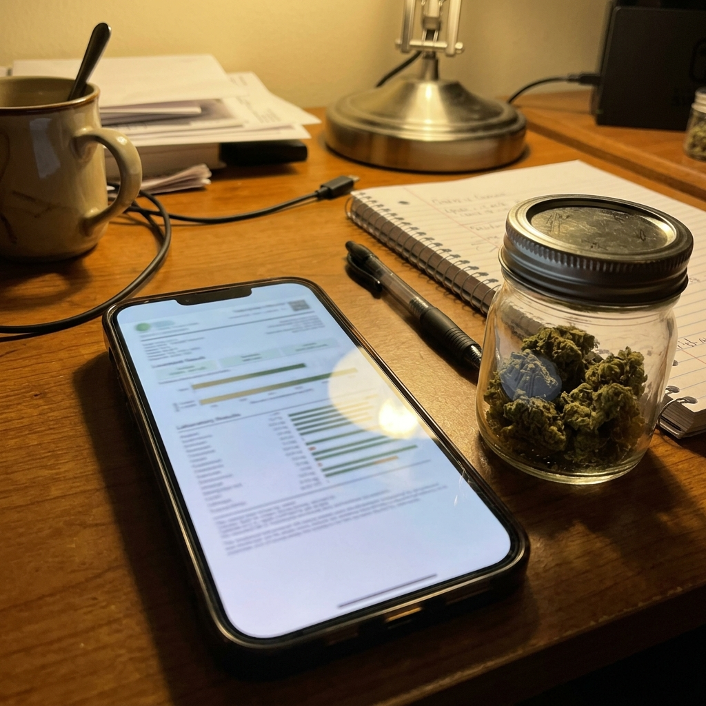 Batch COA open on a phone