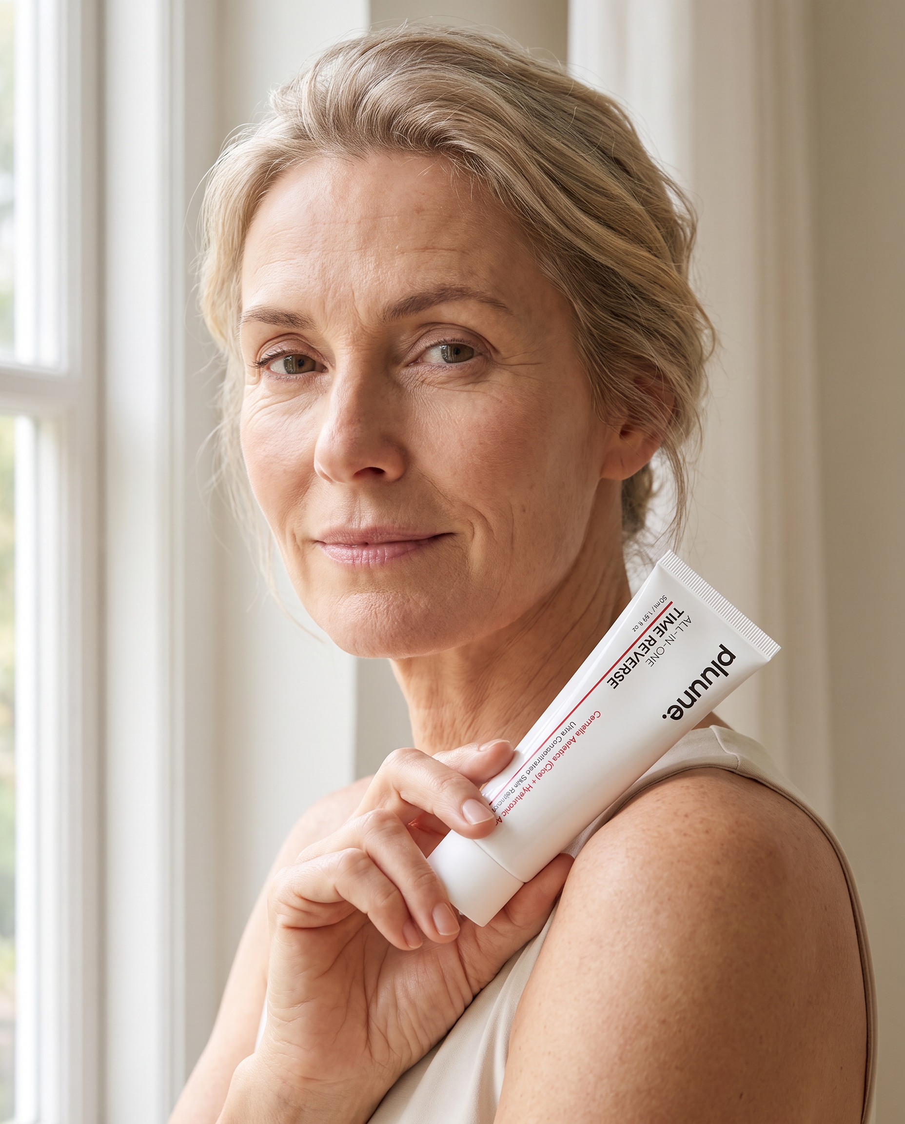 Woman holding Time Reverse Cream